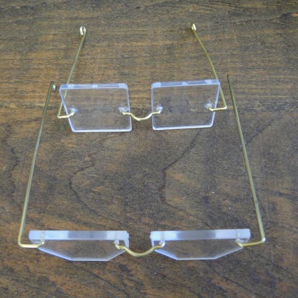 2x Vintage Santa Glasses Doll Size - Picture 1 of 6